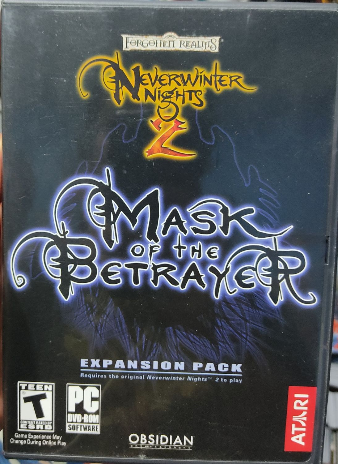 BA1 Neverwinter Nights 2 Mask of the Betrayer Expansion Pack PC Game Usado Completo