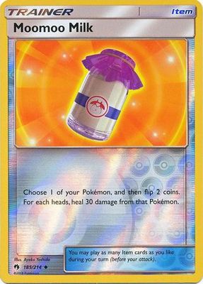 Moo-Moo Milk - 185/214 - Uncommon Reverse Holo
Sun &amp; Moon: Lost Thunder Reverse Holo Singles (Espanol)