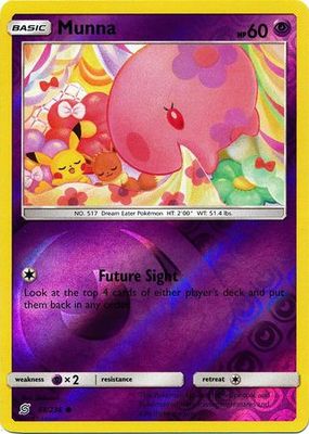 Munna - 88/236 - Common Reverse Holo Sun &amp; Moon: Unified Minds Reverse Holo Singles