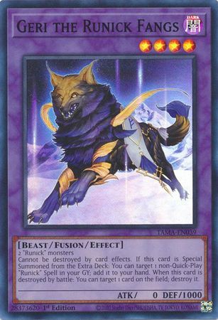 SJ Geri the Runick Fangs - TAMA-EN039 - Super Rare 1st Edition
Tactical Masters 1st Edition Singles (Espanol)