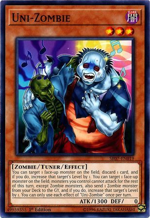 Uni-Zombie - SR07-EN019 - Common 1st Edition Structure Deck: Zombie Horde Singles