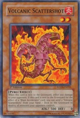 Volcanic Scattershot - FOTB-EN010 - Common 1st Edition Force of the Breaker [FOTB] 1st Edition Singles