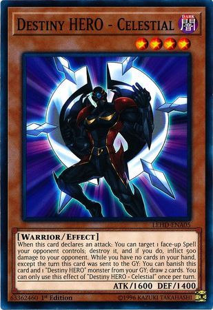Destiny HERO - Celestial - LEHD-ENA05 - Common 1st Edition Legendary Hero Decks 1st Edition Singles