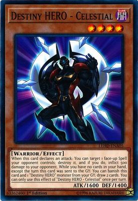 Destiny HERO - Celestial - LEHD-ENA05 - Common 1st Edition Legendary Hero Decks 1st Edition Singles