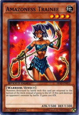 Amazoness Trainee - SBAD-EN015 - Common 1st Edition Speed Duel: Attack from the Deep Singles (espanol)