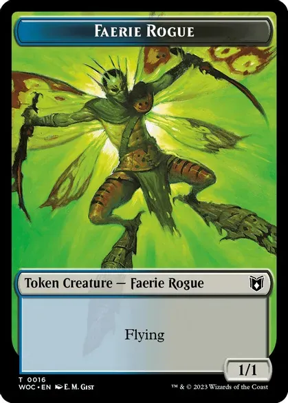 Faerie Rogue (0016) // Faerie 0010 Double-Sided Token - Commander: Wilds of Eldraine (WOC)
Commander: Wilds of Eldraine