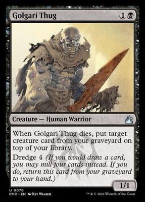 Golgari Thug 0076 Ravnica Remastered Singles