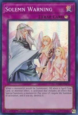 SJ Solemn Warning - RA02-EN078 - Ultra Rare 1st Edition Rarity Collection II Singles