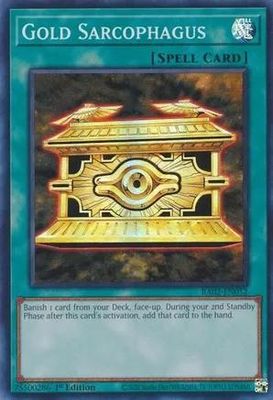 SJ Gold Sarcophagus - RA02-EN052 - Super Rare 1st Edition
Rarity Collection II Singles