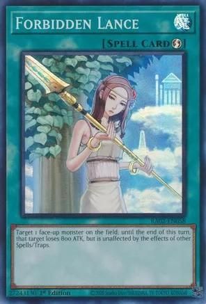 Forbidden Lance - RA02-EN058 - Super Rare 1st Edition Rarity Collection II Singles