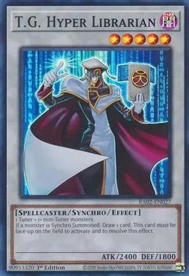 SJ T.G. Hyper Librarian - RA02-EN027 - Super Rare 1st Edition
Rarity Collection II Singles