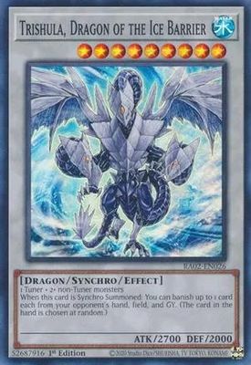 SJ Trishula, Dragon of the Ice Barrier - RA02-EN026 - Super Rare 1st Edition Rarity Collection II Singles