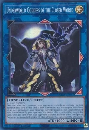 SH Underworld Goddess of the Closed World - RA02-EN045 - Super Rare 1st Edition Rarity Collection II Singles