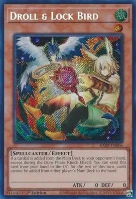 SJ Droll &amp; Lock Bird (Alternate Art) - RA02-EN006 - Platinum Secret Rare 1st Edition
Rarity Collection II Singles