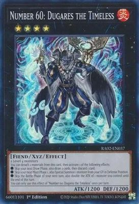 SJ Number 60: Dugares the Timeless - RA02-EN037 - Super Rare 1st Edition
Rarity Collection II Singles