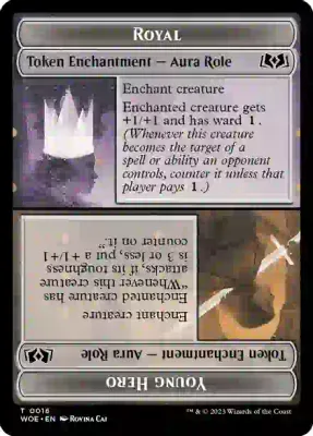 Royal Role / Young Hero Role Token - Wilds of Eldraine (WOE)
Wilds of Eldraine
