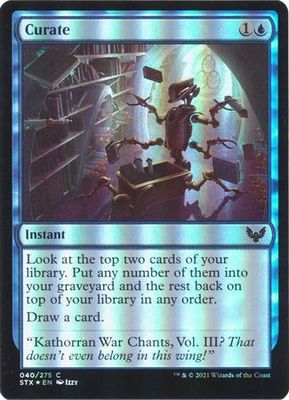 Curate 040/275 - Foil Strixhaven: School of Mages Foil Singles