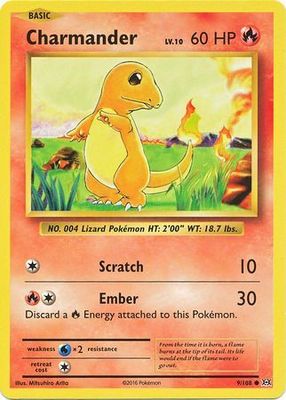 Charmander - 9/108 - Common
XY: Evolutions Singles