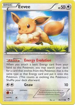 Eevee - 80/111 - Common XY: Furious Fists Singles