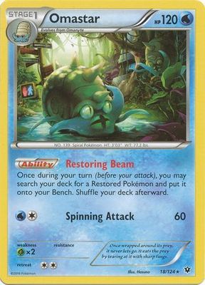 Omastar - 18/124 - Rare
XY: Fates Collide Singles