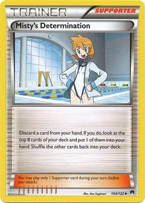 Misty&#39;s Determination - 104/122 - Uncommon
XY: Breakpoint Singles