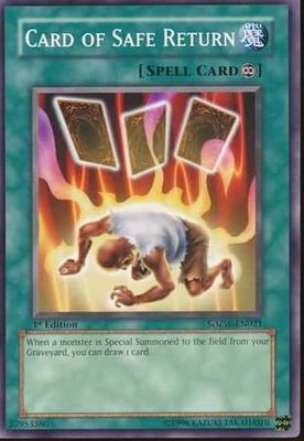 Card of Safe Return - SDZW-EN021 - Common 1st Edition Structure Deck: Zombie World 1st Edition Singles