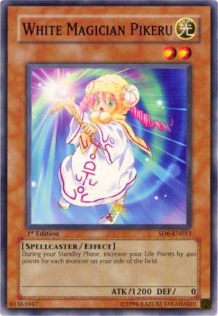 SH White Magician Pikeru - SD6-EN013 - Common 1st Edition Structure Deck: Spellcaster&#39;s Judgment [SD6] 1st Edition Singles