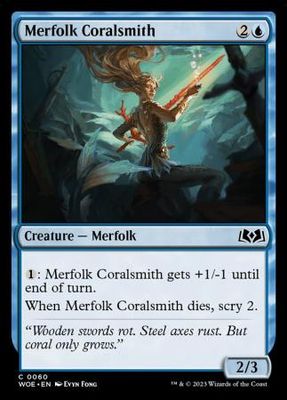Merfolk Coralsmith 0060 Wilds of Eldraine Singles  (Español)