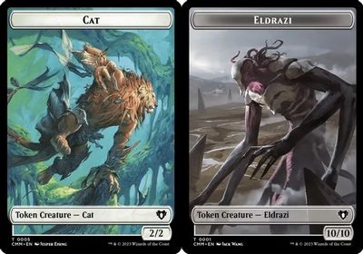 Eldrazi 0001 // Cat 0005 Double Sided Token
Commander Masters Singles.