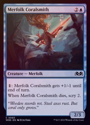 Merfolk Coralsmith 0060 - Foil
Wilds of Eldraine Foil Singles