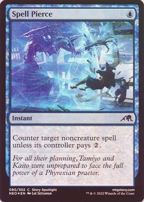 Spell Pierce 080/302 - Foil Kamigawa Neon Dynasty Foil Singles