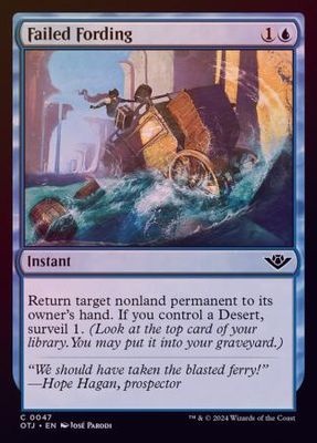 Failed Fording 0047 - Foil
Outlaws of Thunder Junction Foil Singles