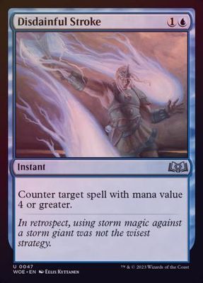 Disdainful Stroke 0047 - Foil
Wilds of Eldraine Foil Singles