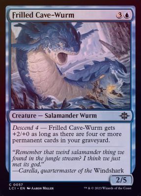 Frilled Cave-Wurm 0057 - Foil The Lost Caverns of Ixalan Foil Singles