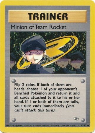 Minion of Team Rocket - 113/132 - Uncommon Unlimited
Gym Heroes Unlimited Singles