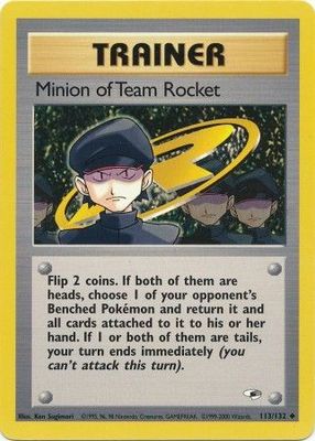 Minion of Team Rocket - 113/132 - Uncommon Unlimited
Gym Heroes Unlimited Singles