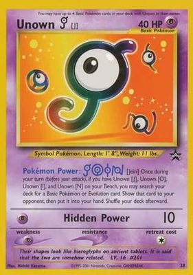 Unown [J] - 38 - Promo
Pokemon Wizards Black Star Promos