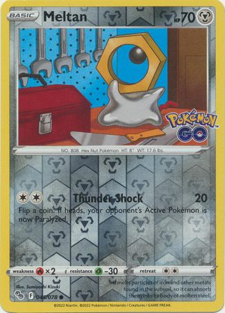 Meltan - 045/078 - Common Reverse Holo Pokemon Go Reverse Holo Singles
