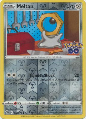 Meltan - 045/078 - Common Reverse Holo Pokemon Go Reverse Holo Singles