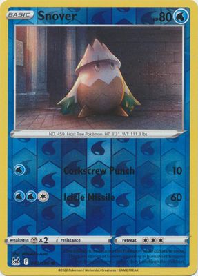 Snover - 042/196 - Common Reverse Holo Sword &amp; Shield: Lost Origin Reverse Holo Singles