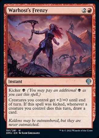 Warhost&#39;s Frenzy 151/281 - Dominaria United Singles