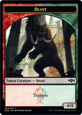 Beast Token 008/013
Ravnica Allegiance Singles(Español)