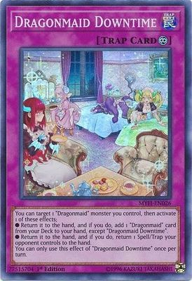 Dragonmaid Downtime - MYFI-EN026 - Super Rare 1st Edition Mystic Fighters Singles