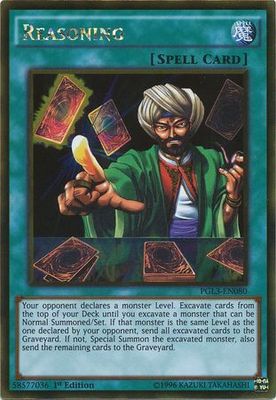 Reasoning - PGL3-EN080 - Gold Rare 1st Edition Premium Gold: Infinite Gold Singles