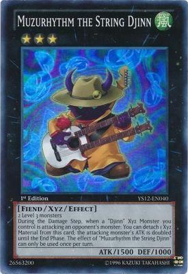 Muzurhythm the String Djinn - YS12-EN040 - Super Rare 1st Edition Starter Deck: Xyz Symphony 1st Edition Singles