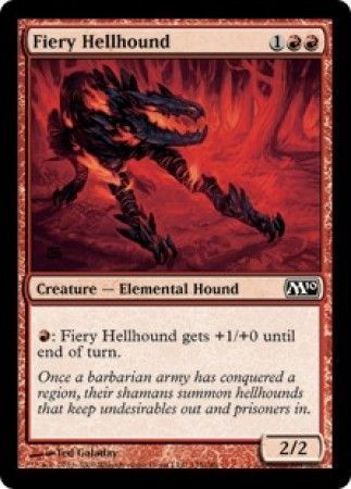 Fiery Hellhound 135/149 -  Magic 2010 (M10) Singles