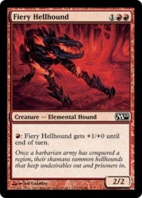Fiery Hellhound 135/149 -  Magic 2010 (M10) Singles