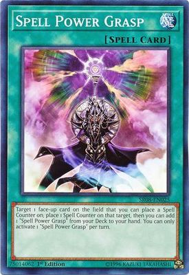 Spell Power Grasp - SR08-EN025 - Common 1st Edition
Structure Deck: Order of the Spellcasters Singles