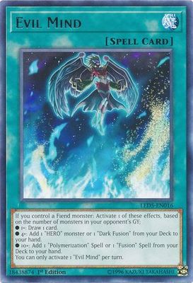 Evil Mind - LED5-EN016 - Rare 1st Edition Legendary Duelists: Immortal Destiny Singles