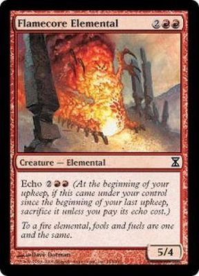 Flamecore Elemental Time Spiral Singles 154/301